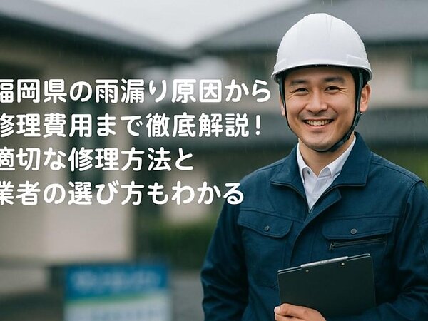 福岡県の雨漏り原因から修理費用まで徹底解説！適切な修理方法と業者の選び方もわかるの画像