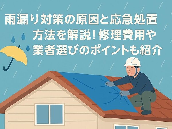 雨漏り対策の原因と応急処置方法を解説！修理費用や業者選びのポイントも紹介の画像