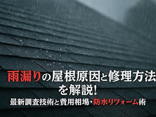 雨漏りの屋根原因と修理方法を解説！最新調査技術と費用相場・プロが教える防水リフォーム術の画像