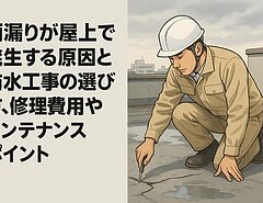 雨漏りが屋上で発生する原因と防水工事の選び方｜修理費用やメンテナンスポイント徹底解説のイメージ