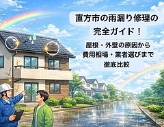 直方市の雨漏り修理の完全ガイド！屋根・外壁の原因から費用相場・業者選びまで徹底比較のイメージ