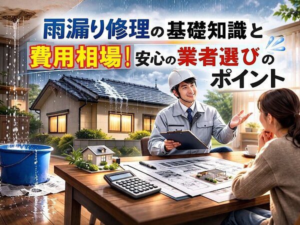 雨漏り修理の基礎知識と費用相場！安心の業者選びのポイントの画像