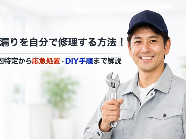 雨漏りを自分で修理する方法！原因特定から応急処置・DIY手順まで解説の画像