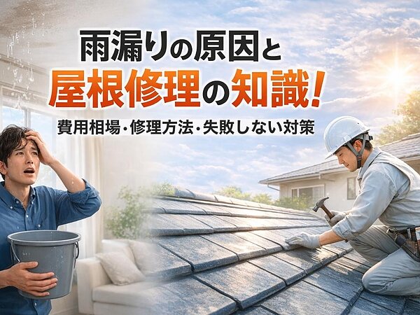 雨漏りの原因と屋根修理の知識！費用相場・修理方法・失敗しない対策の画像