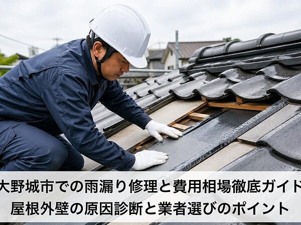 大野城市での雨漏り修理と費用相場徹底ガイド｜屋根外壁の原因診断と業者選びのポイントの画像