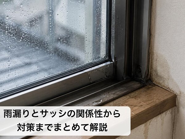 雨漏りとサッシの関係性から対策までまとめて解説の画像
