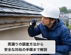 雨漏りの調査方法から安全な対処の手順まで解説のイメージ