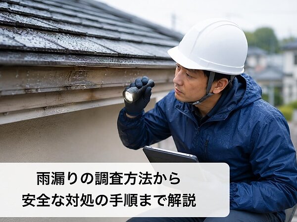 雨漏りの調査方法から安全な対処の手順まで解説の画像
