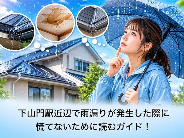 下山門駅近辺で雨漏りが発生した際に慌てないために読むガイド！の画像