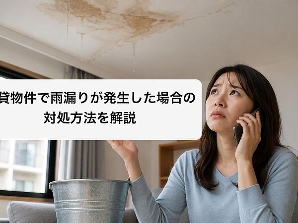 賃貸物件で雨漏りが発生した場合の対処方法を解説の画像