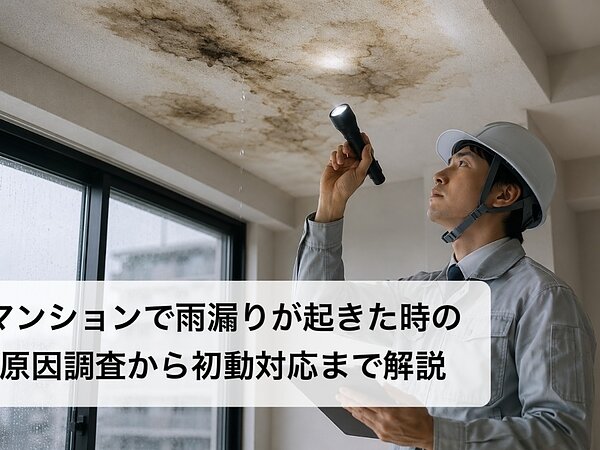 マンションで雨漏りが起きた時の原因調査から初動対応まで解説の画像