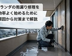 ベランダの雨漏り修理を効率よく始めるために原因から対策まで解説のイメージ