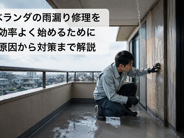 ベランダの雨漏り修理を効率よく始めるために原因から対策まで解説の画像
