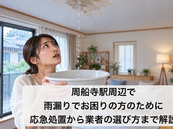 周船寺駅周辺で雨漏りでお困りの方のために応急処置から業者の選び方まで解説の画像
