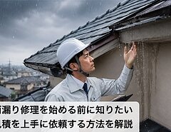 雨漏り修理を始める前に知りたい見積を上手に依頼する方法を解説のイメージ